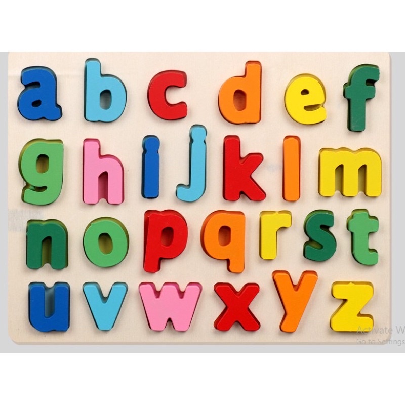 Bảng Chữ Cái Tiếng Anh Nổi Bằng Gỗ MICLIK - Đồ Chơi Thông Minh Montessori Cho Bé