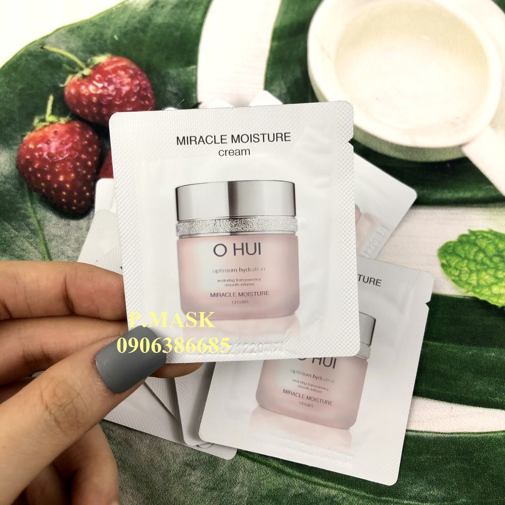 Gói Kem Dưỡng Ẩm Chuyên Sâu OHUI Miracle Moisture Cream 1ml/gói - Kem Dưỡng OHUI Hồng