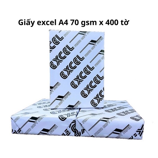 Giấy Excel A4 70 gsm x 400 tờ