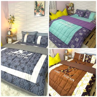Set chăn ga 5 món cotton đũi( ib chọn mẫu)