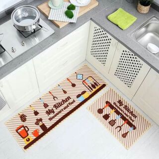 Combo 2 thảm trải bếp