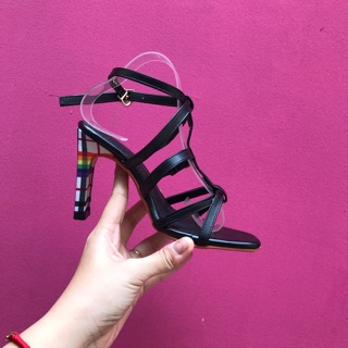 Giày sandal quai rọ gót 7 màu