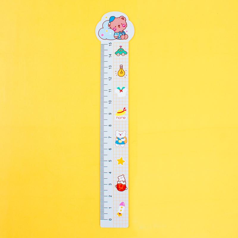 Thước Nhỏ Đo Đánh Dấu Trang Sách Hình Khủng Long Hoạt Hình 15cm