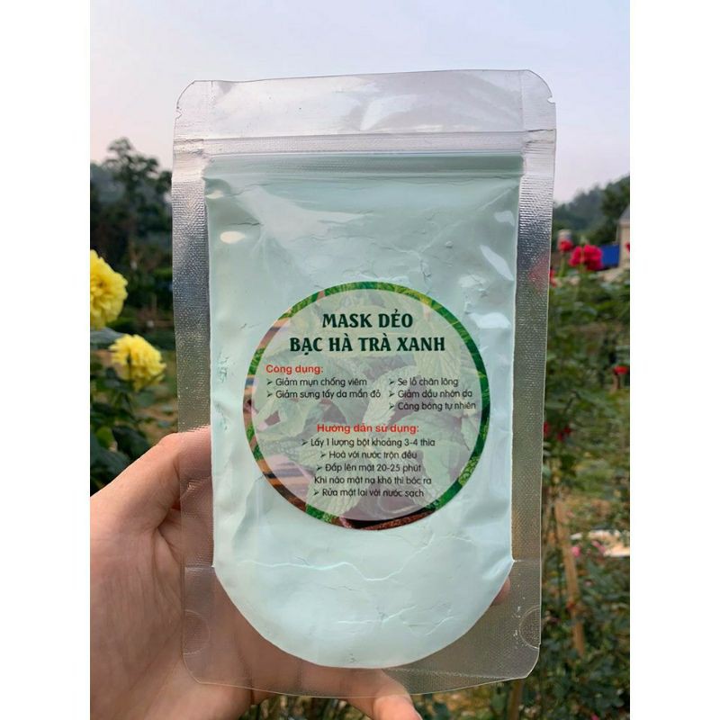 Bột mặt nạ dẻo bạc hà gói 100gr