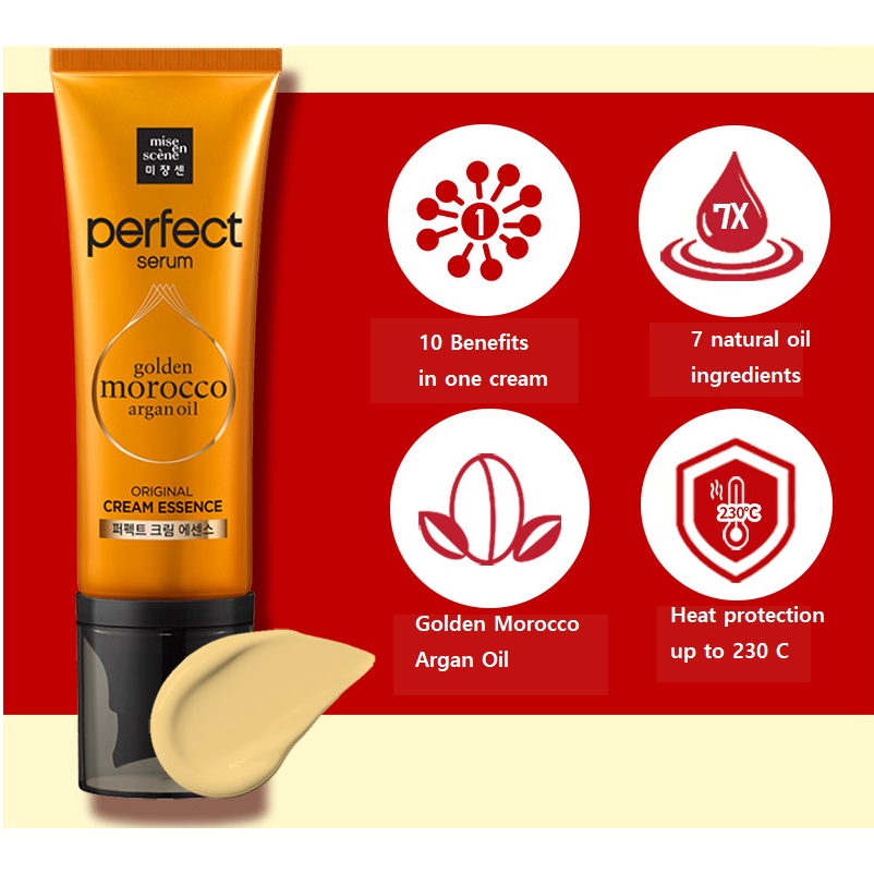Mise En Scene Tinh chất kem dưỡng tóc hoàn hảo Perfect Serum Original Cream Essence 80mL