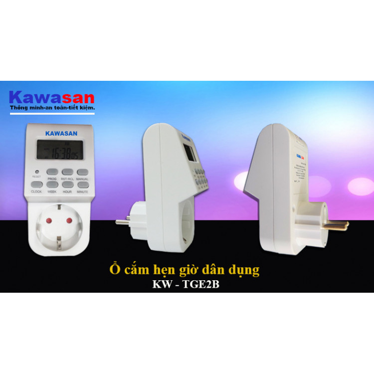 Ổ CẮM HẸN GIỜ ON/OFF KAWASAN TGE2B