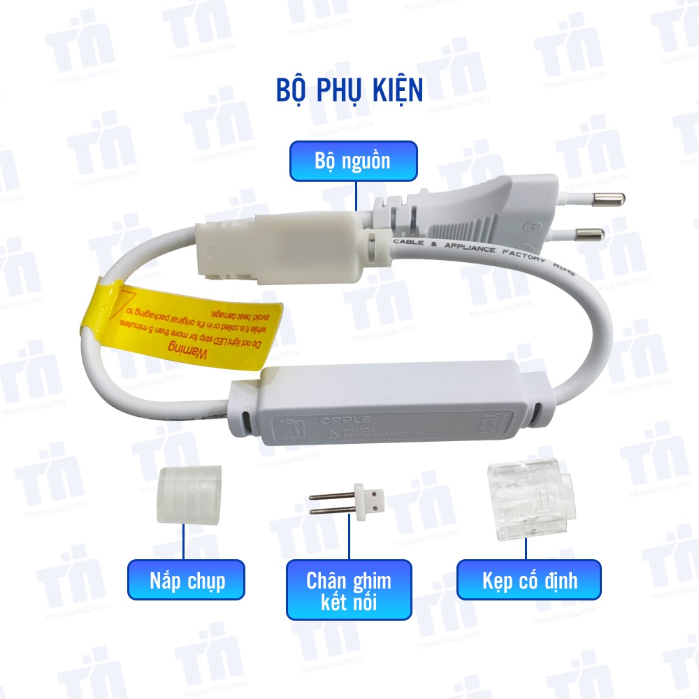 Bộ nguồn LED Dây Đôi 2835 OPPLE Utility FPC HV (Cuộn 50m) - Công suất 6W/9W