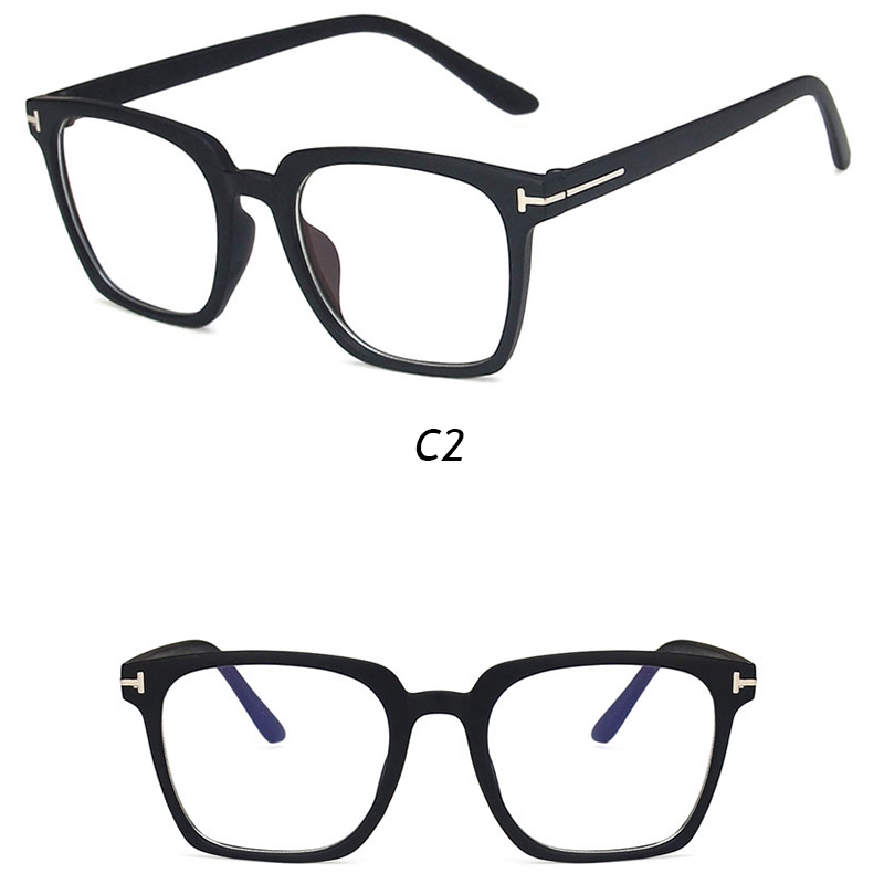 Mắt Kính Chống Ánh Sáng Xanh Gọng Vuông Thời Trang Phong Cách Hàn Quốc