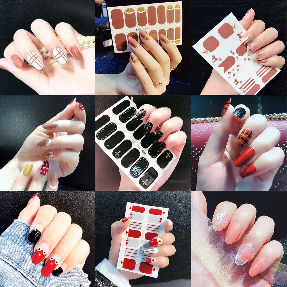 HS Miếng Dán Trang Trí Móng Tay Tự Dính Tiện Dụng