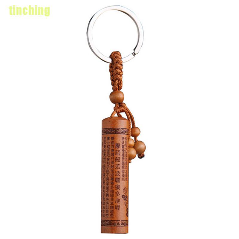 Móc Khóa Gỗ Khắc Hình Phật Độc Đáo