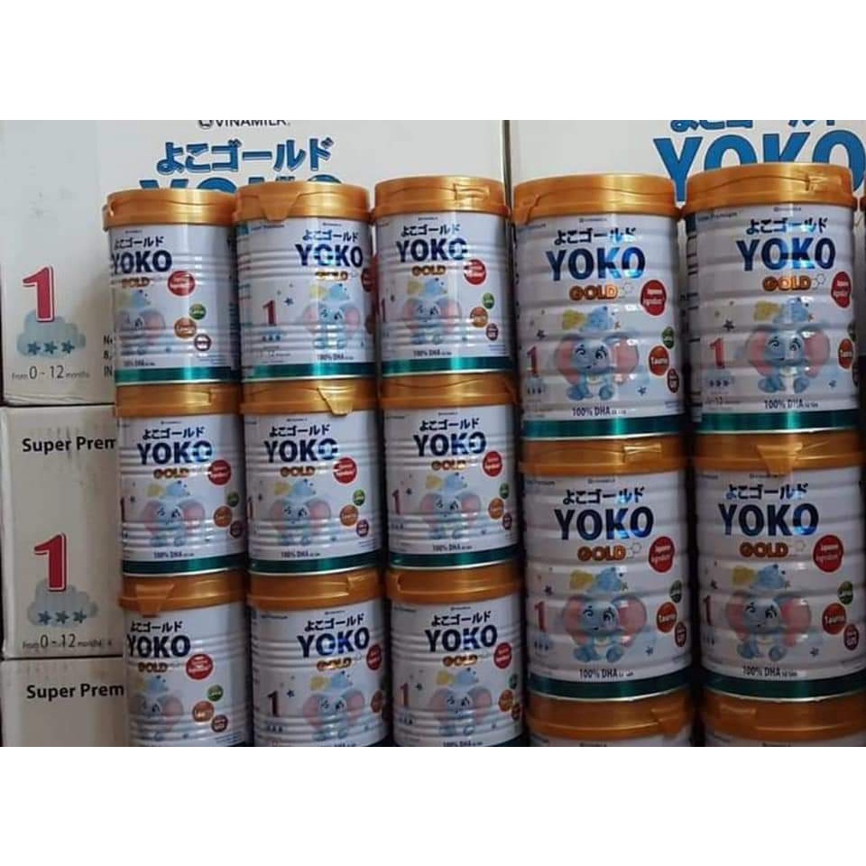 Combo 6 lon Sữa bột Vinamilk Yoko gold 1 850g( Tặng kèm balo voi)