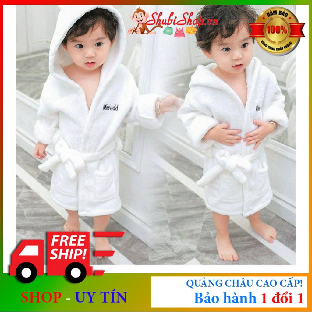 Áo Choàng Tắm Và Đi Biển SWIMSUIT Cho Bé Trai Và Bé Gái 6-20kg - Shubishop.vn