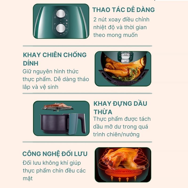 [GOSO] Nồi Chiên Không Dầu Camel Cao Cấp