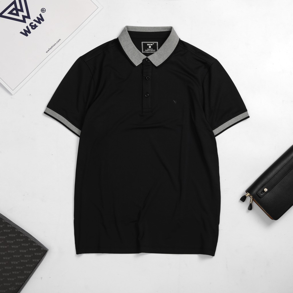 Áo Polo Nam W&amp;W Dáng Regular Fit- Ngắn Tay Có Cổ, Chất Pe - Thoáng Mát, Thấm Hút Tốt WPO57R