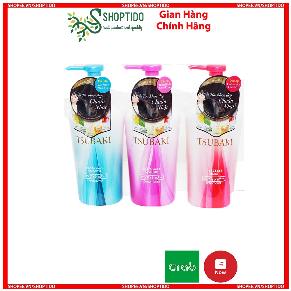 Dầu xả TSUBAKI chuẩn Nhật siêu cấp ẩm và phục hồi tóc hư tổn 450ML