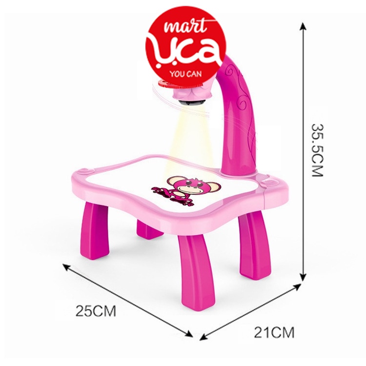 Bảng vẽ có đèn chiếu sáng thông minh cho bé bộ đèn bàn máy chiếu học vẽ thông minh bảng vẽ cho bé tập vẽ UCA Mart TQ