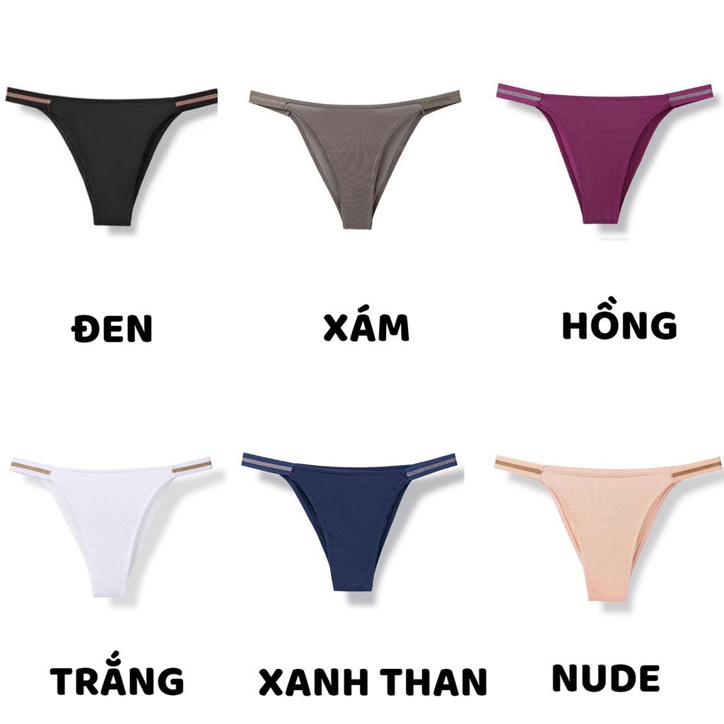 Quần Lót Nữ - Quần Lót Su Cao Cấp thiết kế Cạp Kim Tuyến cá tính gợi cảm sexy DAN STORE MÃ 3376