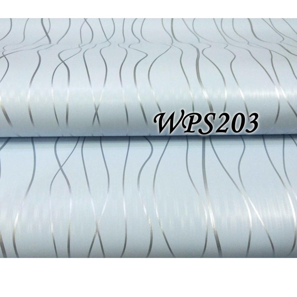 Giấy dán tường trang trí WPS203 BLUE N SILVER RIBBON 45X5M