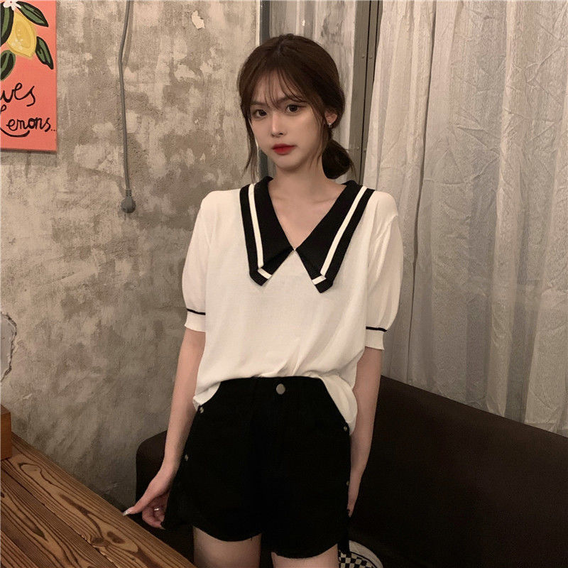 Áo Thun Polo Ngắn Tay Phong Cách Hàn Quốc Dành Cho Nữ | BigBuy360 - bigbuy360.vn