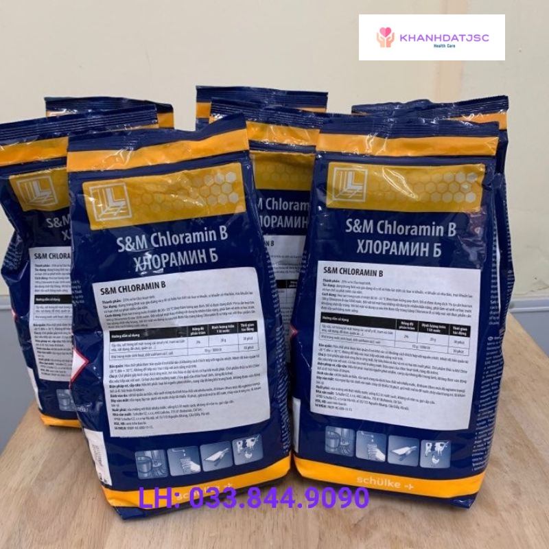 Cloramin B Tiệp túi 1kg - Sát khuẩn, khử trùng và diệt khuẩn