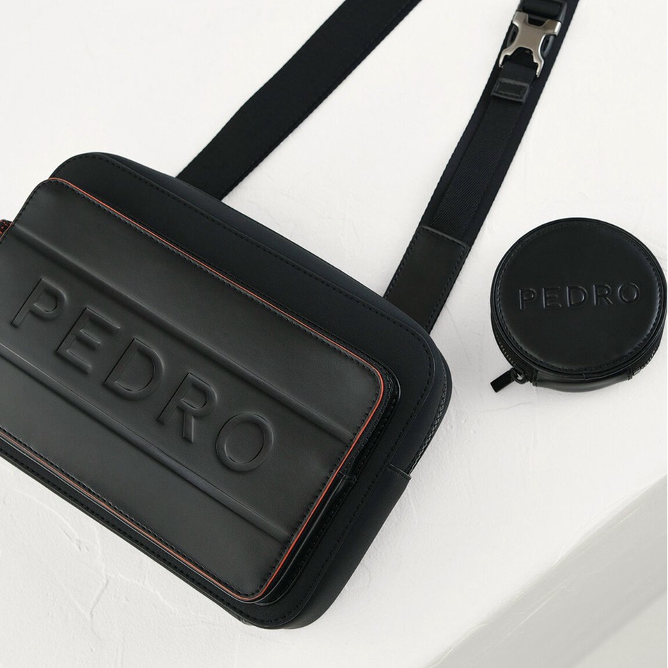 Túi nam đeo chéo Pedro kèm túi tròn nhỏ cá tính size 23
