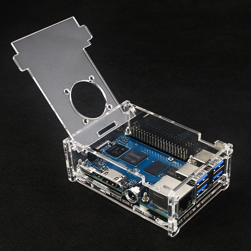 Vỏ Acrylic Bảo Vệ Quạt Tản Nhiệt Banana Pi BPI-M5 M4
