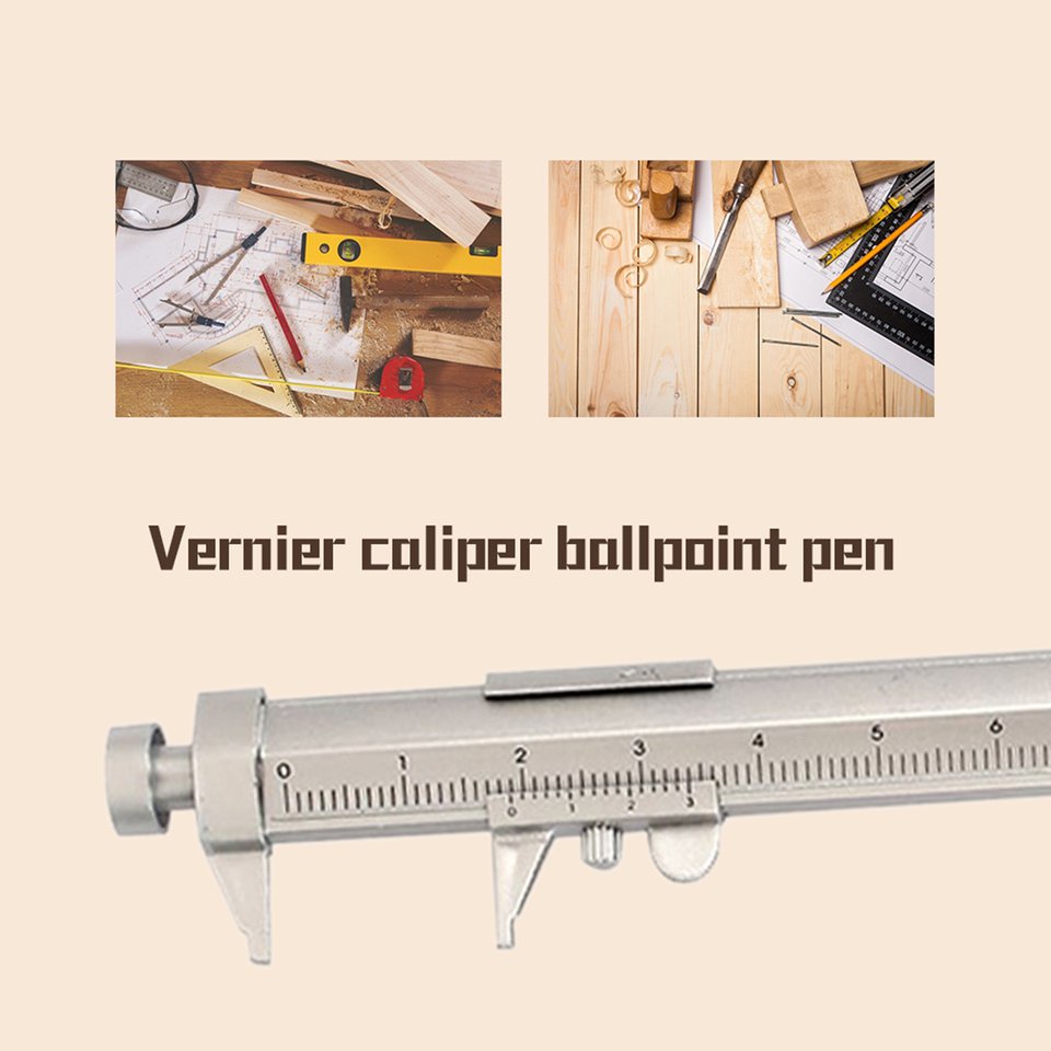 Vernier Calibre Đa chức năng Bút Gel Bút lăn Bút bi Văn phòng phẩm