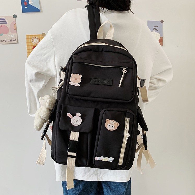 Balo ulzzang chống nước thời trang nữ đi học đi chơi dễ thương cute chống nước