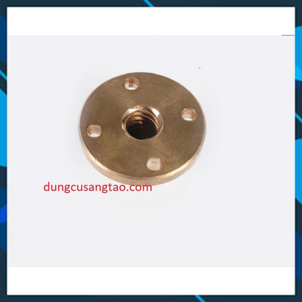 Đai ốc vít me / Nút đồng gắn Vít me phi 8mm 10mm 12mm  / copper flange nut cao cấp T8 T10 T12