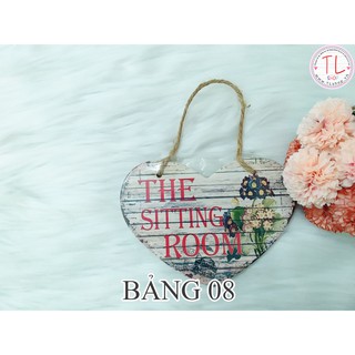 Bảng trang trí xinh xắn - Bảng gỗ trang trí - Bảng trang trí hình trái tim