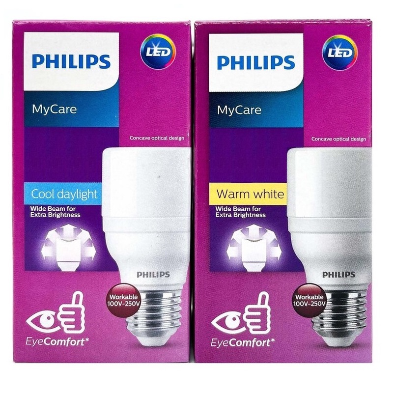 Bóng đèn Philips LED Bright E27 thay thế dòng bóng Compact - Ánh sáng trắng/ Ánh sáng vàng