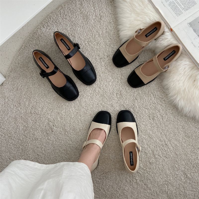 Giày Mary jane hàn quai ngang khóa tròn