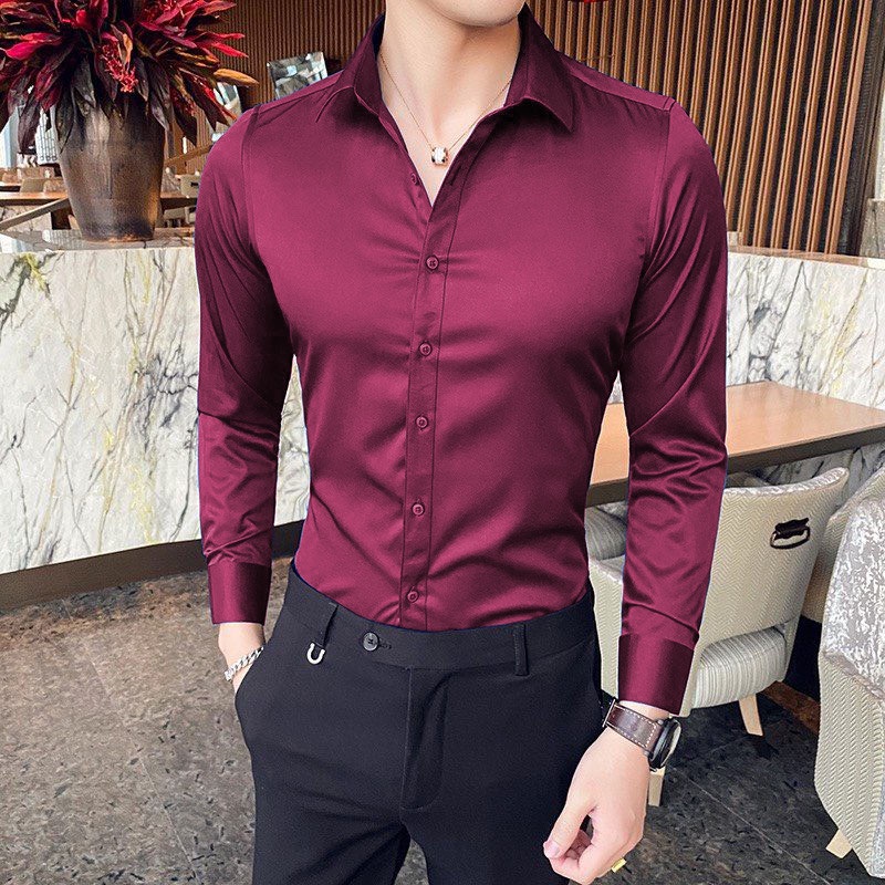Áo Sơ Mi Nam Hàn Quốc Cao Cấp: Mềm, Mịn, Mát - Đủ Màu Đủ Size cho các Soái Ca phối đồ. | BigBuy360 - bigbuy360.vn
