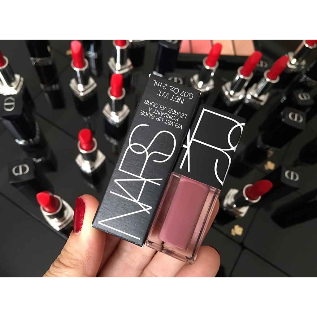 Son NARS Velvet Lip Glide tone Bound hồng đất