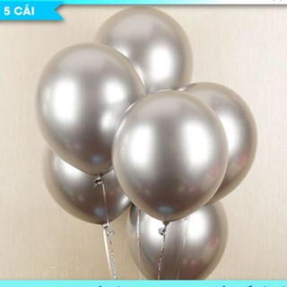 Set 5 bóng siêu nhũ chrome-Bóng tráng nhôm sinh nhật