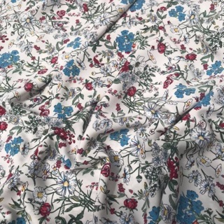 Vải lụa Hàn hoa nhí 1m mã 02