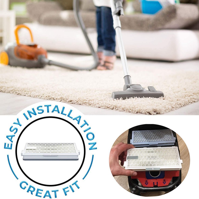 Set 4 Bộ Lọc HEPA Cho Miele AirClean SF-HA 50 S4,S5,S6,S8,S8000,S6000,S5000,S4000,Complete C1 &amp; C2 &amp; C3
