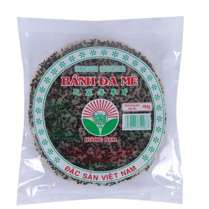 Bánh đa mè đen dừa Hương Nam gói 454g