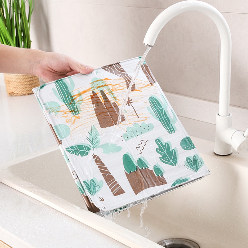 Miếng chắn dầu mỡ bếp ga họa tiết cực xinh Tấm chắn gió bếp ga mini tiện lợi