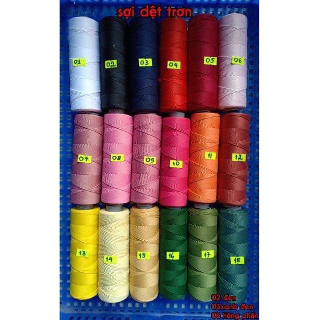 Combo  50 cuộn len nhung  đũa