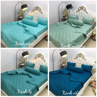 Bộ ga thun❤❤FREESHIP❤❤drap thun Hàn 4 món( 1 ga, 2 áo nằm ,1 áo ôm)