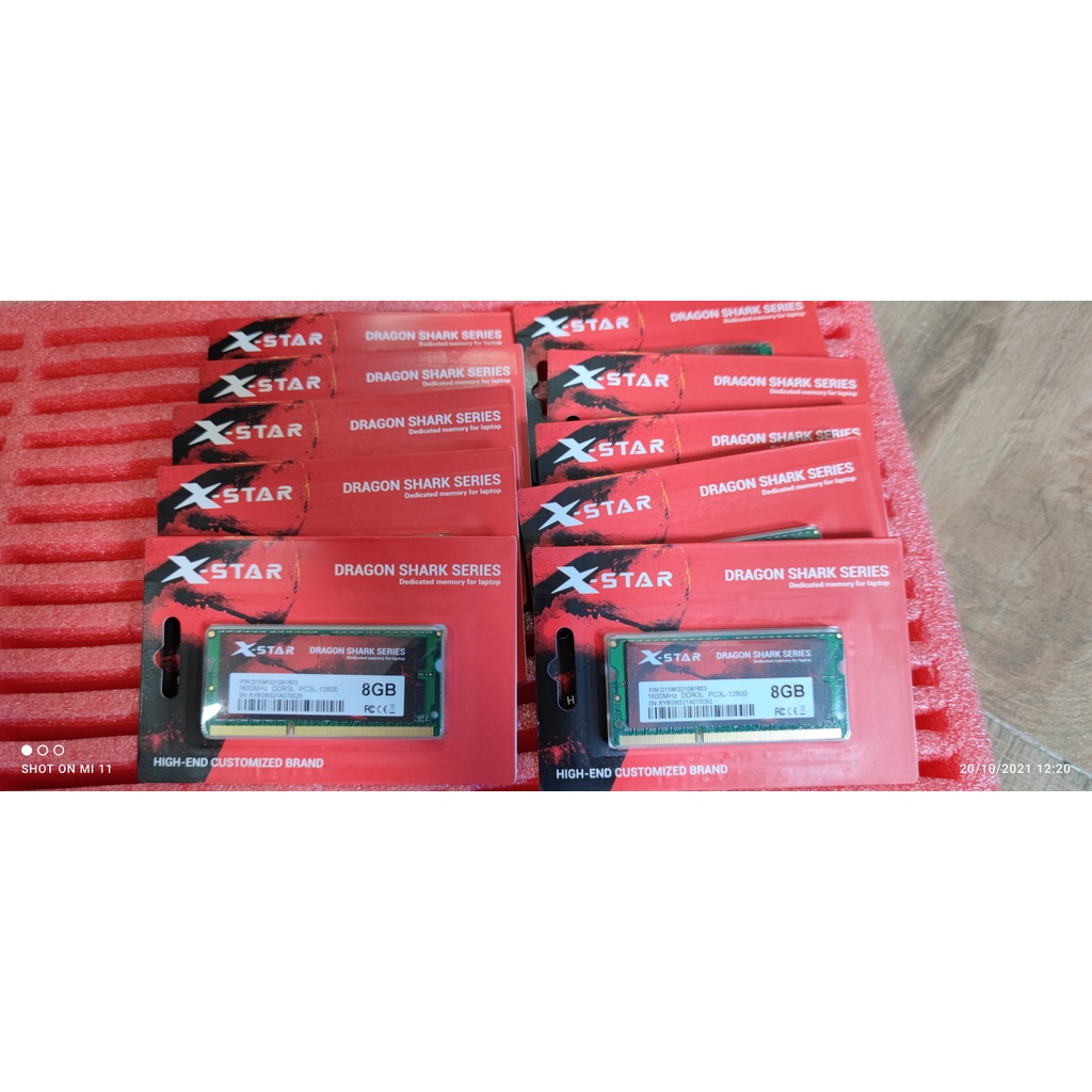 Ram Laptop DDR3L XSTAR 4GB/ 8GB bus 1600 bảo hành chính hãng 36 tháng