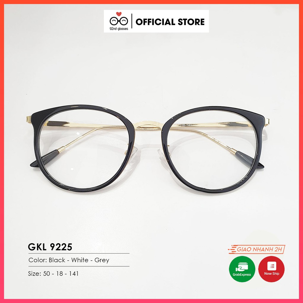 Gọng Kính Cận Nam Nữ Dáng Bầu Kim Loại Lani siêu đẹp 9225 - Lắp Mắt Cận Theo Yêu Cầu