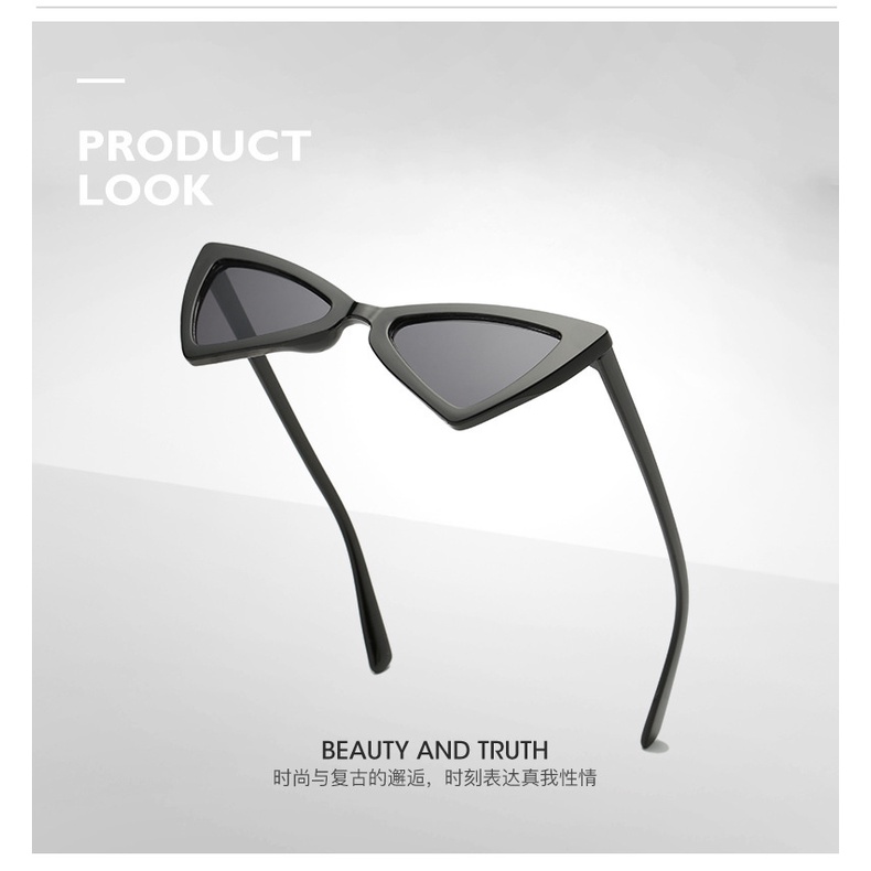 Kính Mát Mắt Mèo Chống Tia UV Thời Trang Hàn Quốc Cho Nữ