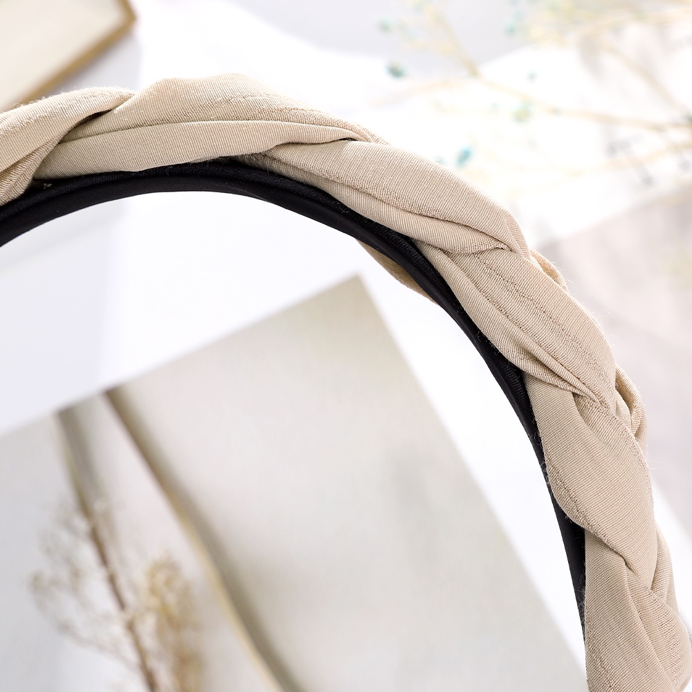 Băng Đô Haimeikang Vải Nhung Bện Xoắn Phong Cách Hàn Quốc Retro Cho Nữ