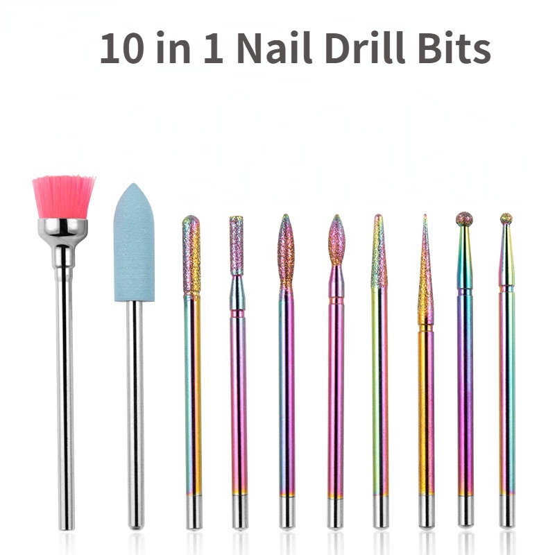 Set 10 Mũi Mài Giũa Móng Tay Chuyên Dụng