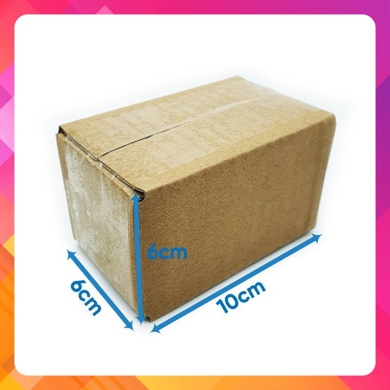 100 Hộp Carton Kích Thước10Cmx6Cmx6Cm Hộp 3 Lớp Đóng Hàng Shipcod [Siêu Sale] [Giá hủy diệt] [Có sẵn] [Rẻ vô địch]