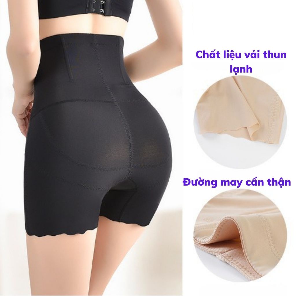 Quần gen nịt bụng chất thun lạnh mềm giảm mỡ bụng sau sinh, Đai nịt bụng định hình giữ eo thon gọn LANIXA N816