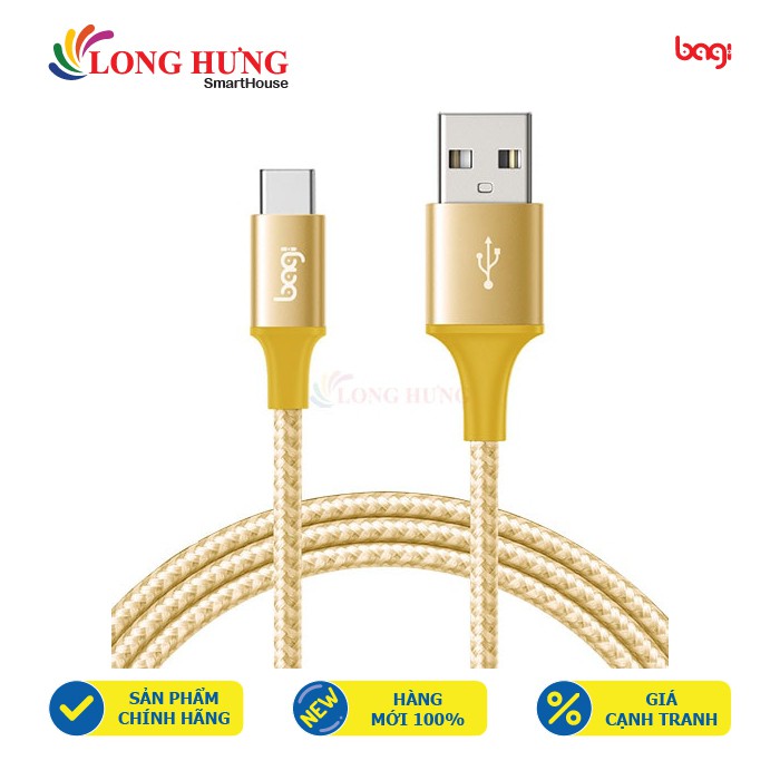 Cáp USB Type-C 2.0 Bagi dây dù 1m CS100 - Hàng chính hãng