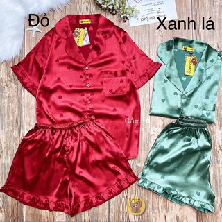 [HOT] Đồ bộ lụa Gấm bèo TIM hàng loại 1
